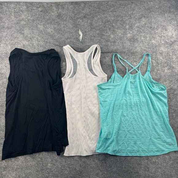 Nike Under Armour Tank Top LOT x 3 Womens S Workout Gym Logo Racerback Running - Picture 3 of 4